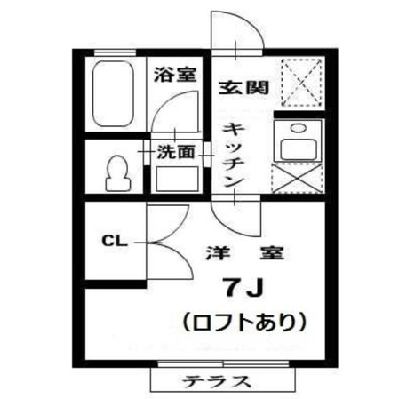 谷津ハイムの物件間取画像